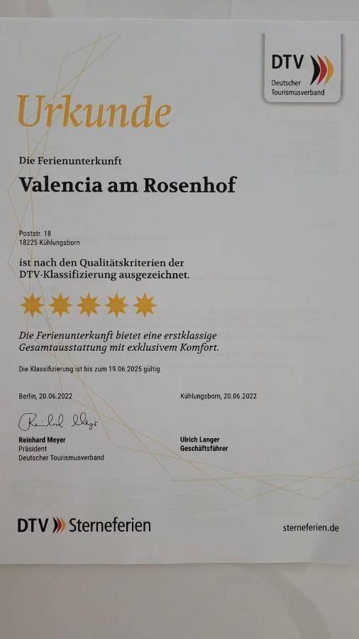 FeWo Valencia Am Rosenhof - 5 Sterne DTV Ostseebad Kühlungsborn Exterior foto